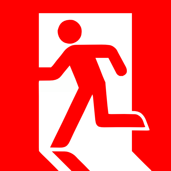 Emergency Exit Clip Art - Emergency Clip Art (600x600)