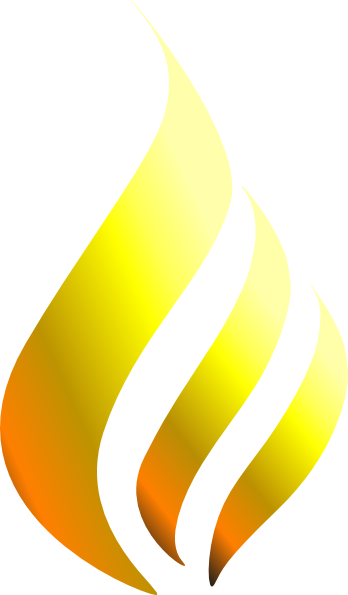 Flames Yellow Flame Clip Art At Clker Vector Clip Art - Holy Spirit Fire Png (348x595)