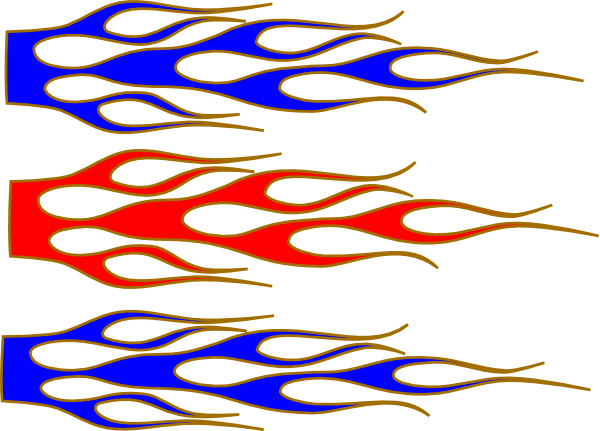 Racing Flame Svg Clip Arts 600 X 431 Px - Long Flame Clipart (600x431)