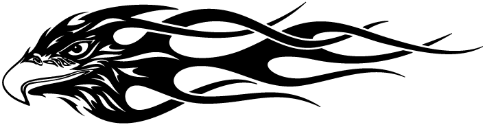 Flaming Eagle Tattoo Clipart - Dragoes Para Tatuagem Tribal (707x182)