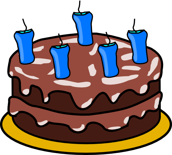 Birthday Cake Clip Art (600x538)