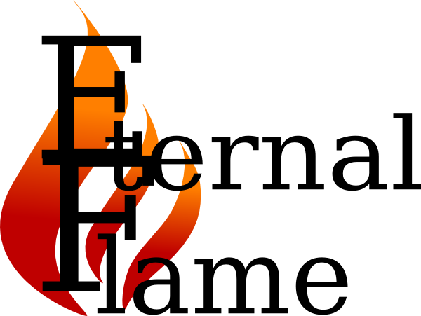 Fire Flame Logo Eternal Flame Clip Art - Eternal Flame Logo (600x451)