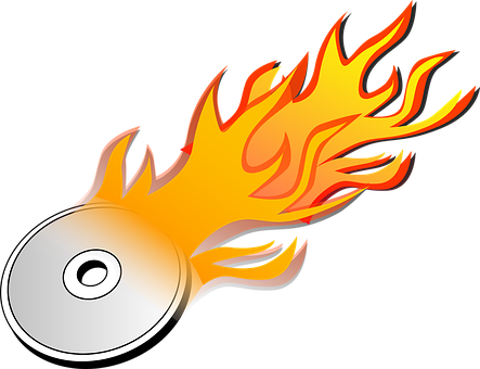 Dvd Burn Burning Hot Fire Flame Dvd Flame - Cd Burning (443x340)