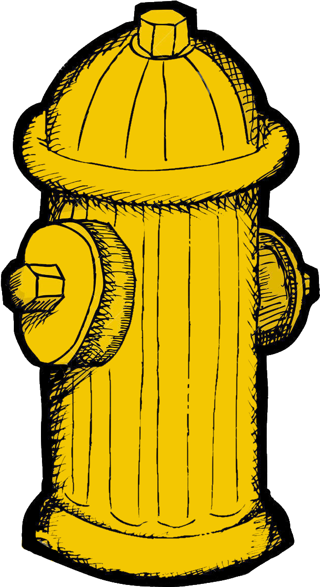 Next - Fire Hydrant Clipart Yellow (626x1153)