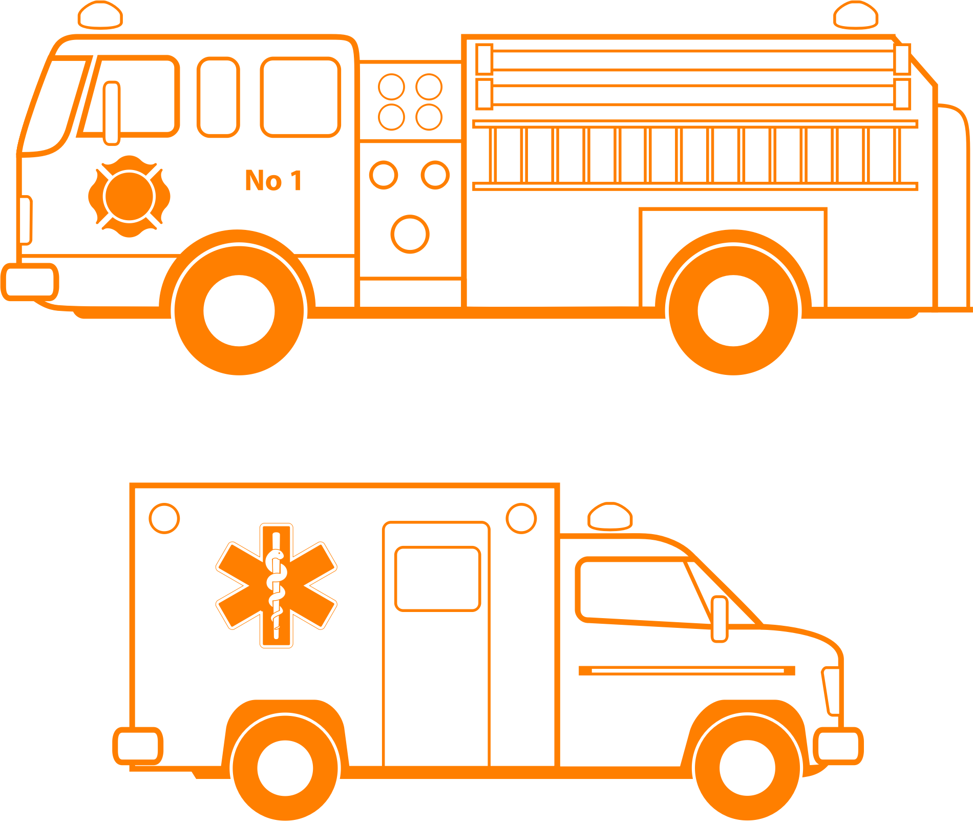 Clipart - Draw A Ambulance Truck (1900x1609)