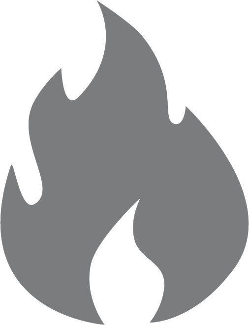 Fire Icon Fixed - Smoke Detector Icon Grey (506x661)