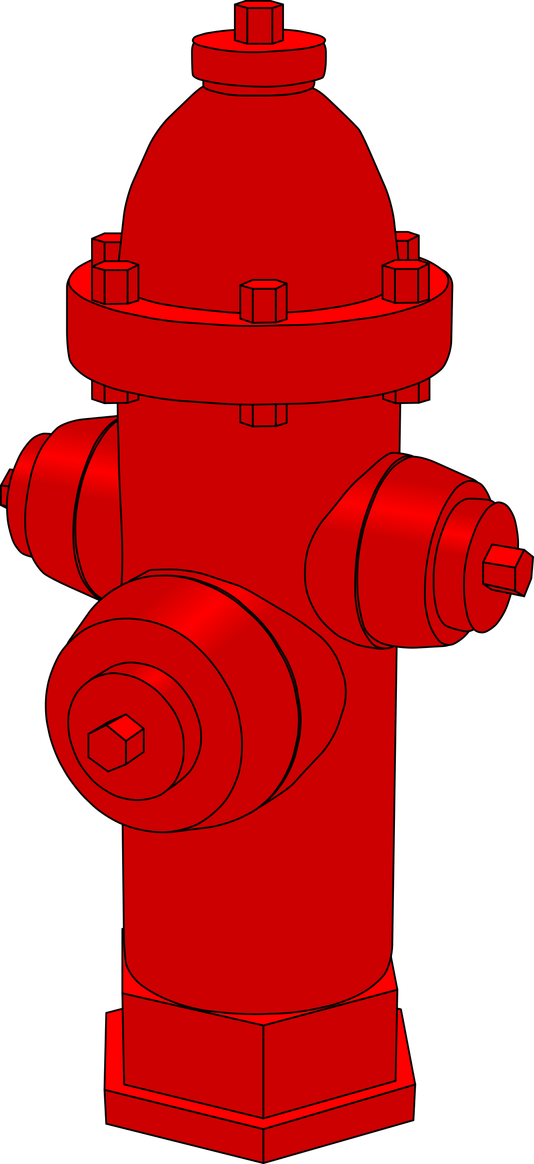 Clipart Fire Hydrant E - Fire Hydrant Clip Art (1102x2400)