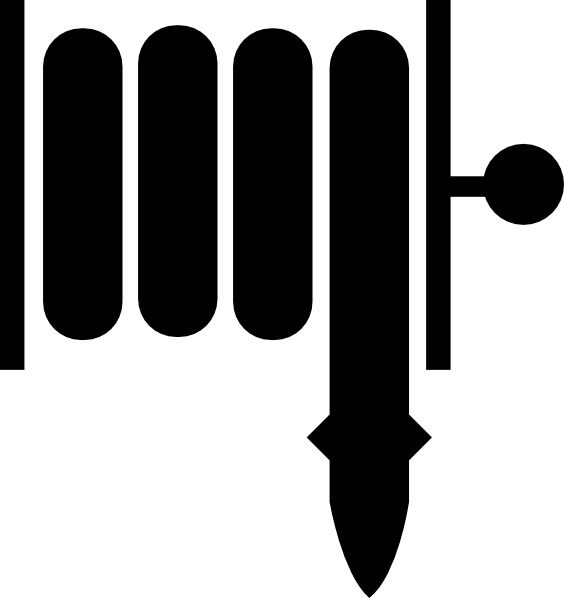 Fire Hose Sign Black (564x598)