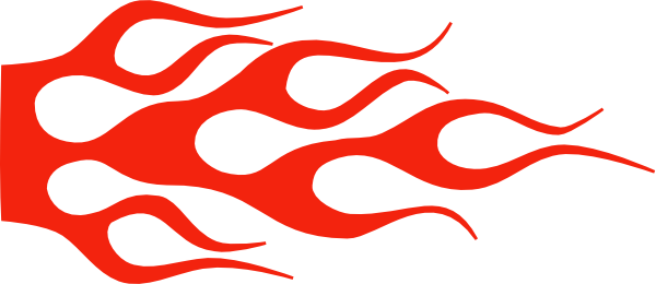 Racing - Hot Rod Flames Clip Art (600x260)