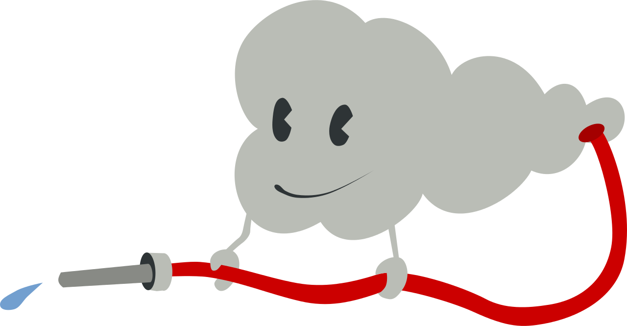 File - Firefighter-147713 - Svg - Clipart Cute Clouds (1280x665)