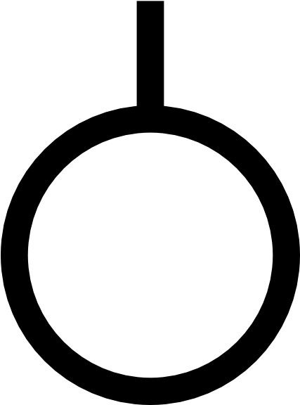 Free Vector Japanese Map Symbol Orchard Clip Art - Orchard Symbol On A Map (426x594)