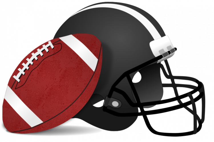 Helmet And Ball For American Football Vector Clip Art - Free Football Clip Art (750x500)