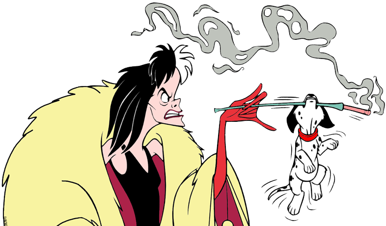 Dalmatian Clipart Cruella De Vil - Cruella De Vil Puppies (786x460)