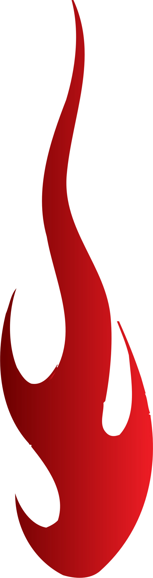 Flame Clipart Small - Flame Svg (610x2296)