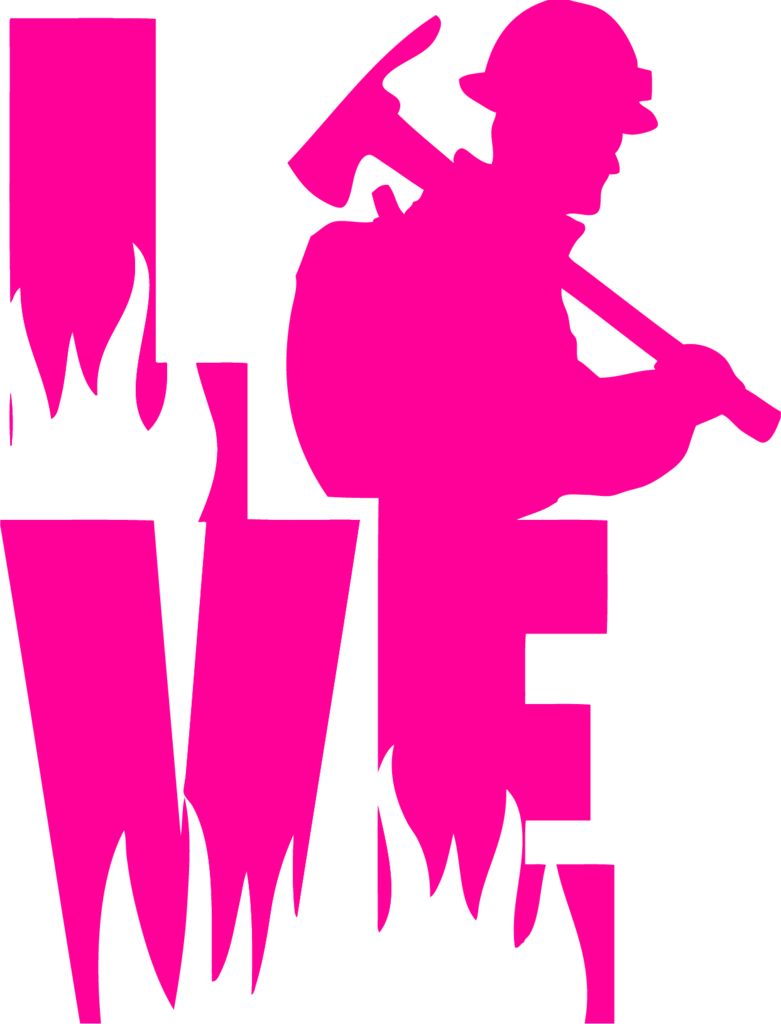 Love A Wildland Fire Fighter Decal For Wildland Firefighter - Fire Fighter Wife Svg (781x1024)