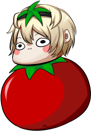 Tomato Clipart Png - Fire Emblem Leo Tomato (417x525)