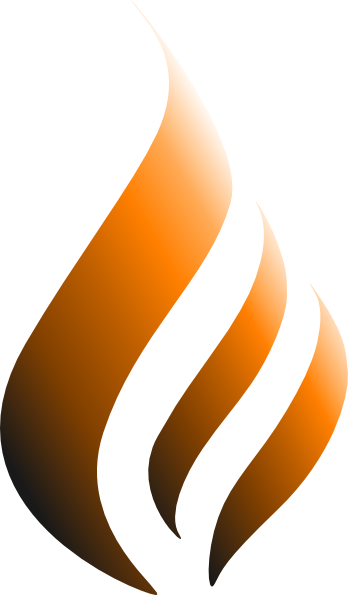 How To Set Use Orange Logo Flame Svg Vector - Abstract Flame Png (348x595)