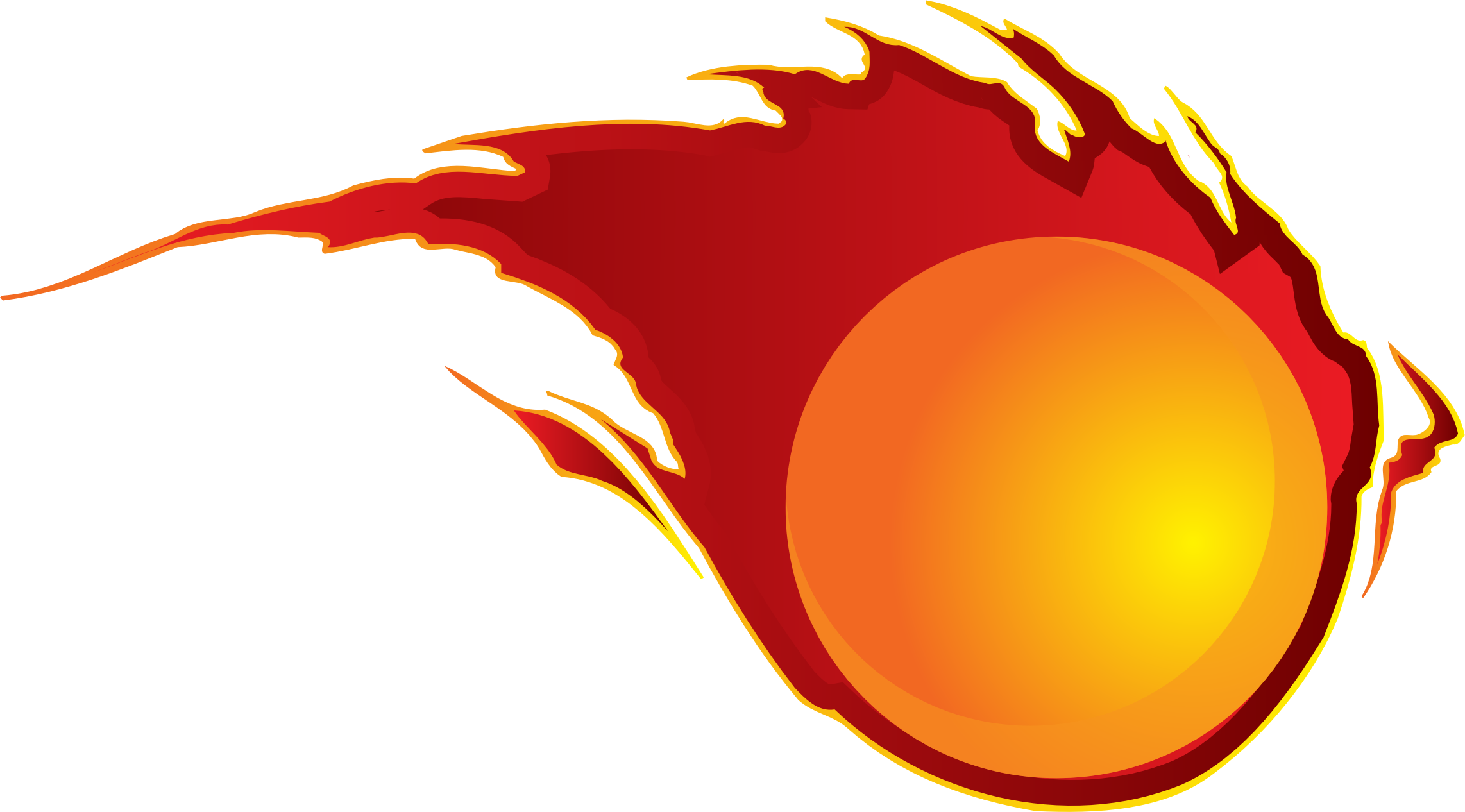 Fireball Cliparts - - Fire Ball Clip Art (2284x1266)