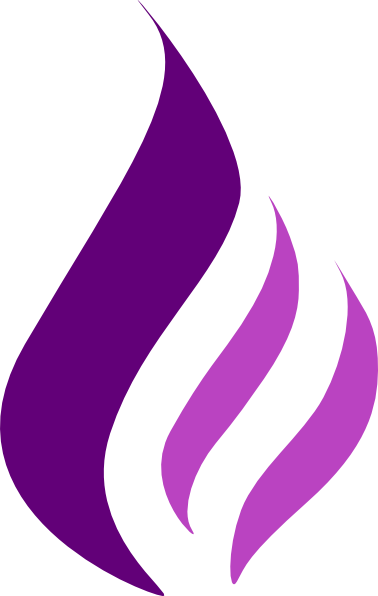 How To Set Use Purple Flame Logo Svg Vector - Purple Flame Clip Art (378x596)