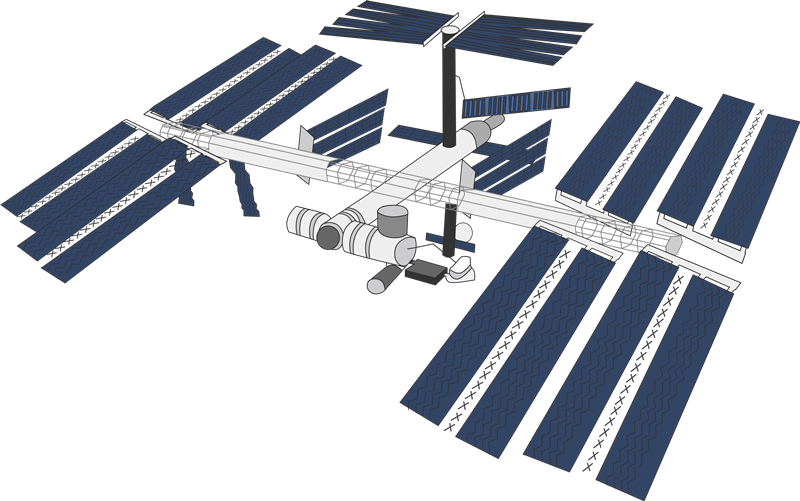 International Space Station Clip Art Pics About Space - International Space Station Clip Art (800x501)