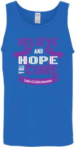 Crohn's Disease Shirts For Crohn's Disease Awareness - Believe & Hope For A Cure... Tote Bag (480x480)