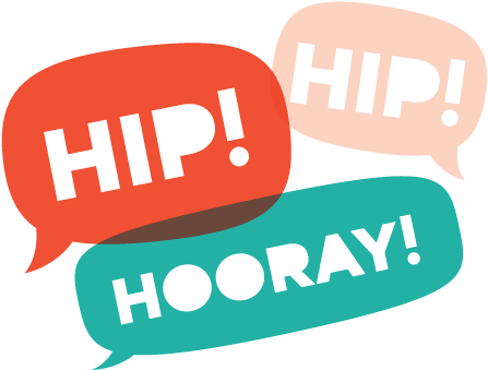 Cheer Banner Clipart - Hip Hip Hooray Clip Art (500x344)
