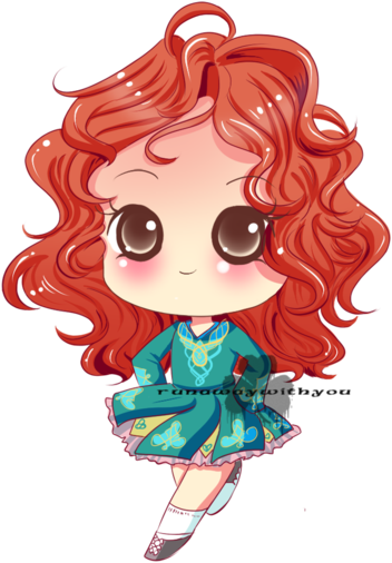Lunasa47 50 10 Irish Dancing Chibi By Runawaywithyou - Illustration (400x546)