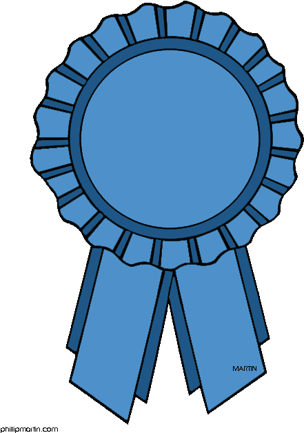 Blue Ribbon Clipart - Free Clipart Blue Ribbon (490x648)