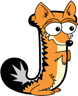 Jackal Clipart Land Animal - Alphabetimals Picture Dictionary Pinterest Make Learning (400x400)