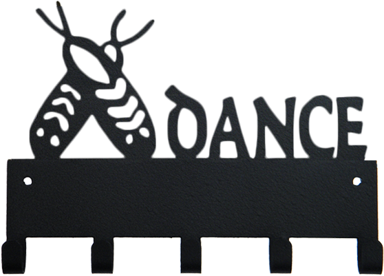 Irish Dance With Shoes Black 5 Hook Medal Display Hanger - Irish Dance Medal Holder (600x400)