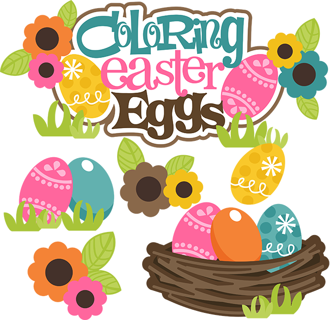 Easter Egg Coloring Clipart (648x629)