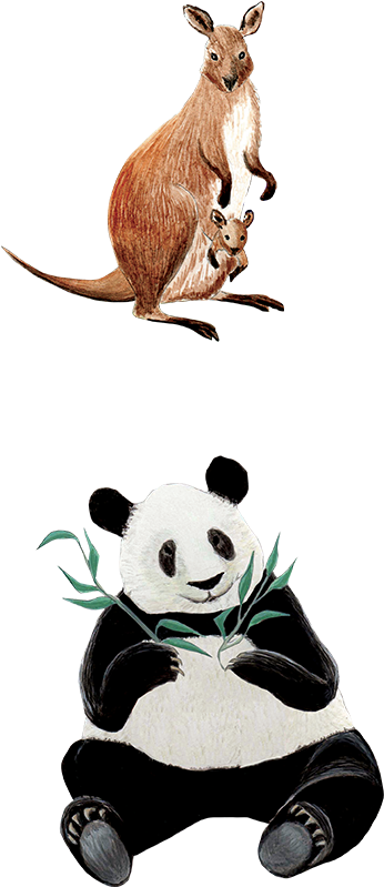 The Book For Little Poets Who Love Animals - Panda (349x822)