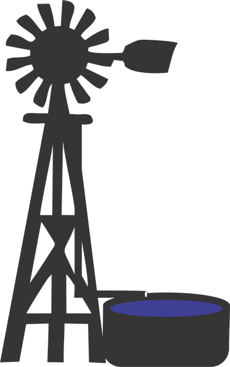 Windmills Silhouettes - Molino De Viento De Granja (452x720)