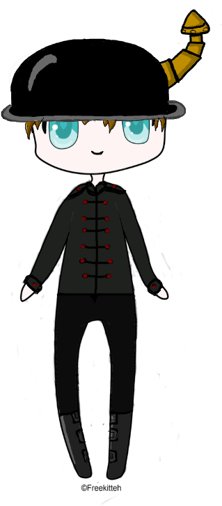 Black Hair Headgear Character Clip Art - Cartoon (643x1243)