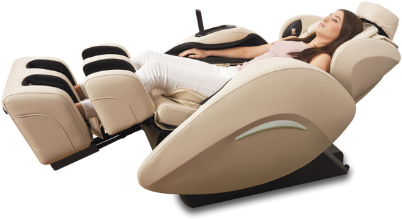 Ispace Massage Chair Cream Recline - Massage Chair (600x600)