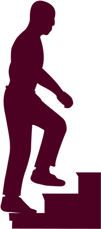 Search Results For Stair - Silhouette Walking Up Stairs (512x512)