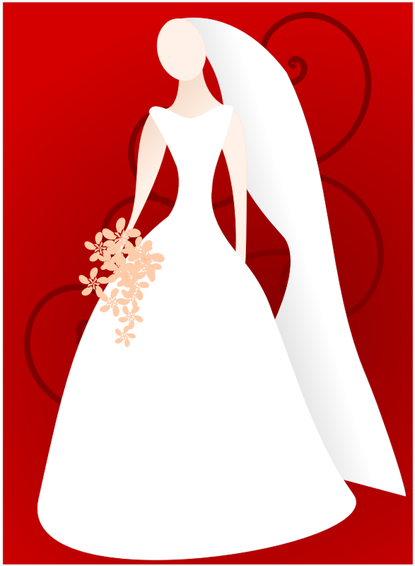 Wedding Clipart Png Download - Bride Silhouette Clip Art (800x800)