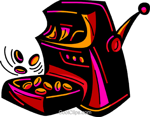 Slot Machine Paying Off Royalty Free Vector Clip Art - Clip Art (480x376)
