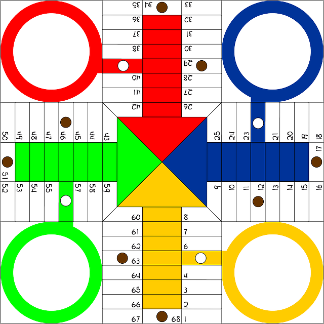 Free Vector Graphic - Parchis Board Game (640x640)