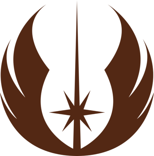 Star Wars Jedi Symbol Yeti, Tervis, Wall, Or Car Decal - Star Wars Jedi Symbol (591x600)