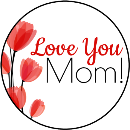 Circle Labels - Label Templates - Ol2088 - Onlinelabels - My Gratitude Journal: Romantic Flower Background, 6 (500x500)