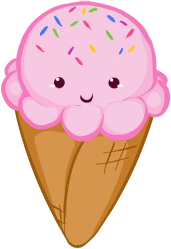 Ice Cream Cone Chocolate Ice Cream Strawberry Ice Cream - Cute Ice Cream Draw (500x560)