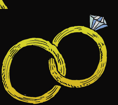 Free Wedding Rings Clipart Double Ring Clipart - Wedding Rings Clip Art (400x354)
