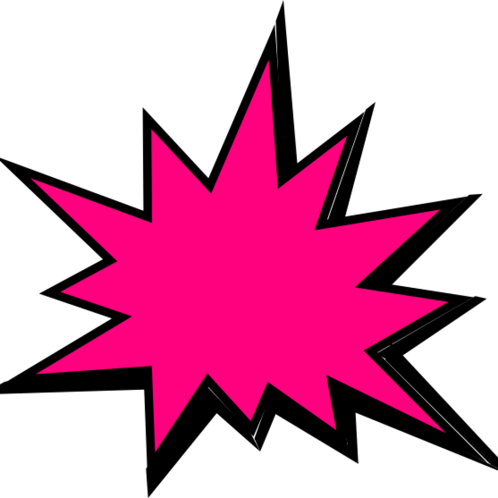 Pow Clipart Pink Comic Pow Clip Art At Clker Vector - Pink Comic Png (1024x1024)