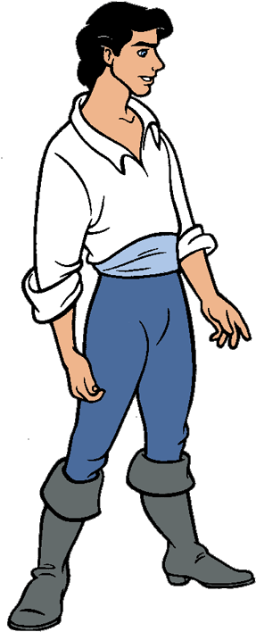 Prince Clip Art - Prince Eric Coloring Page (300x710)