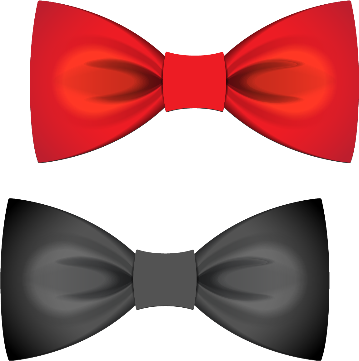Bow Tie Euclidean Vector Satin Atlas Red - Nơ Cài Tóc Vector (1790x1822)