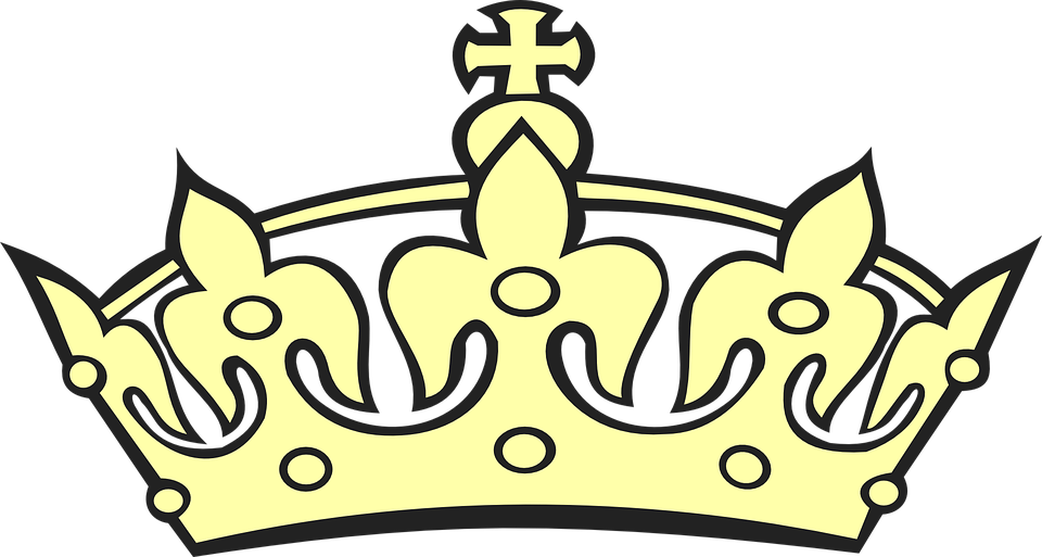 Crown Cliparts Free 6, Buy Clip Art - King Crown Black And White (960x513)