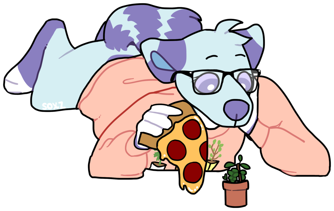 Want Some Pizza By Soxzthewolf - Imagenes En Png De Animlaes Y Pizza (1124x711)