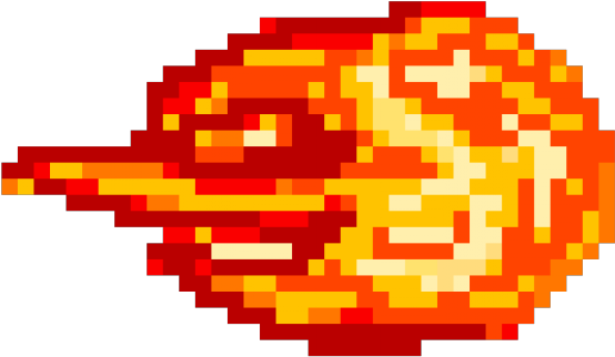 Fireball Clipart Pixel Sprite - Pixel Transparent Fire Ball (640x480)