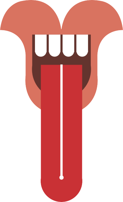 Black Hairy Tongue Lip Euclidean Vector - De Labios Graciosos Png (405x662)